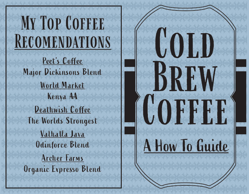 How to make cold brew coffee pamphlet